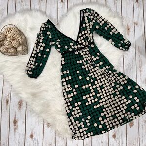 Y2K Women's Dress Size 12 Slinky Stretch 3/4 Sleeve Small